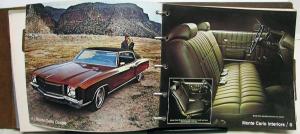 1971 Chevrolet Dealer Album Color Fabric Data Chevelle Corvette Camaro Nova Vega