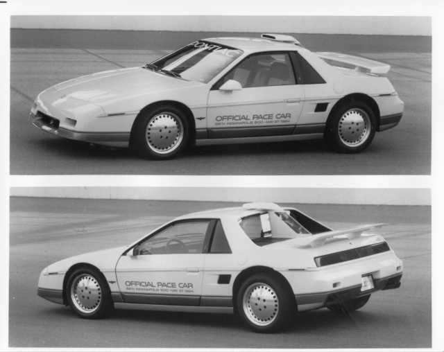 1984 Pontiac Fiero Indy Pace Car Press Photo & Release 0051