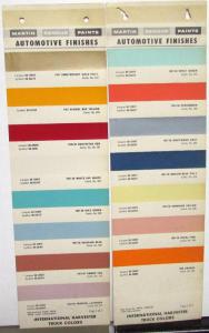 1957 1958 International Harvester Truck Paint Chip Color Leaflets Martin Senour