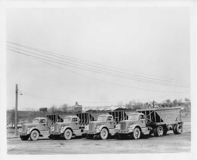 1954 White WC-24PLTS Coal Truck Fleet Press Photo 0082 - Pittsburgh Coal Co