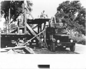 1930s Mack Truck Press Photo 0232 - Riverside Sand and Gravel Co