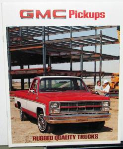 1980 GMC Pickup C & K 1500 2500 3500 Truck Features Options Specs Sales Brochure