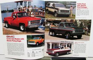 1980 GMC Pickup C & K 1500 2500 3500 Truck Features Options Specs Sales Brochure