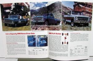 1980 GMC Pickup C & K 1500 2500 3500 Truck Features Options Specs Sales Brochure