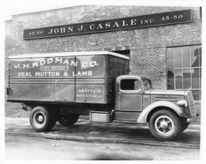 1938 Mack EQ Box Truck Press Photo 0242 - JH Rodman Co Veal Mutton & Lamb