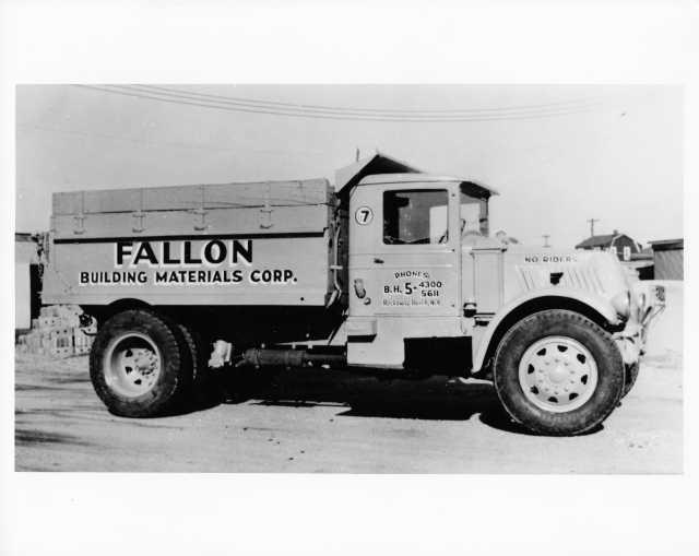 1930s Mack Dump Truck Press Photo 0243 - Fallon Bldg Materials - Rockaway Beach