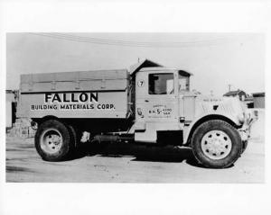 1930s Mack Dump Truck Press Photo 0243 - Fallon Bldg Materials - Rockaway Beach