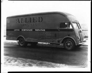 1930s White Truck Press Photo 0090 - Allied Van Lines Inc Long Distance Moving