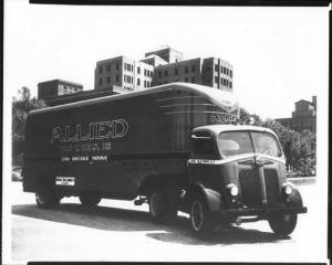 1939-1940 White Truck Press Photo 0093 - Allied Van Lines - Gen Van & Storage