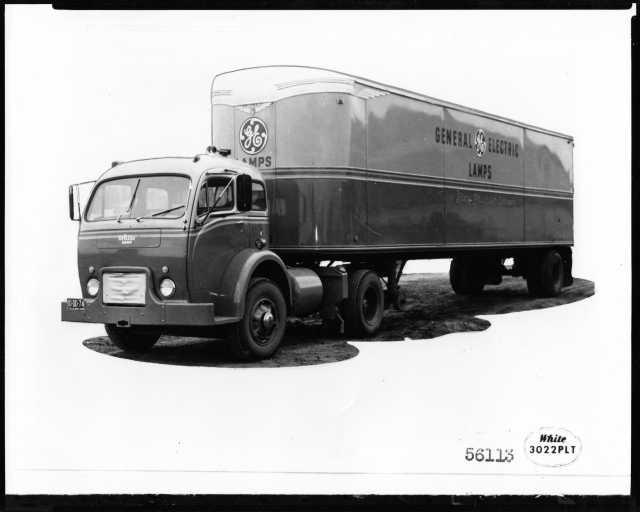 1955 White Truck Press Photo 0094 - General Electric Lamps