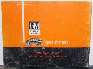 1963 General Motors GM Convertible Top Operation Care Owners Manual SS Corvette