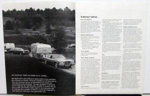 1974 Pontiac Trailering Guide Brochure Features Accessories For Towing Original