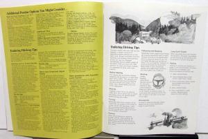 1974 Pontiac Trailering Guide Brochure Features Accessories For Towing Original
