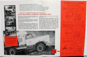 Mid 1960s FWD All-Wheel Drive Ready-Mix Concrete Truck Dealer Sales Brochure