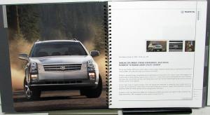 2004 Cadillac SRX New Model Introduction Press Kit Media Release
