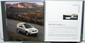 2004 Cadillac SRX New Model Introduction Press Kit Media Release