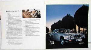 1979 Jaguar XJ Series III Dealer Prestige Sales Brochure Portfolio 3.4 4.2 5.3