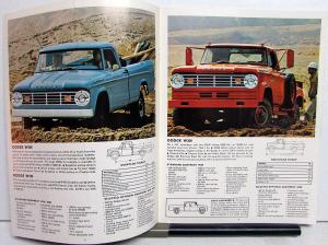 1965 Dodge 4WD Truck Pickup Crew Cab Town Panel Wagon Military Brochure Dtd 3 65