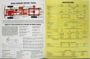 1965 Dodge Fwd Control Chassis Panel P100 200 300 400 Sales Folder Dtd 3 65