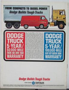 1965 1966 Dodge  A100 Compact Truck Van Pickup Sportsman Wagon Brochure 7 65 Rev