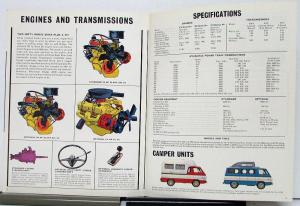 1965 1966 Dodge  A100 Compact Truck Van Pickup Sportsman Wagon Brochure 7 65 Rev