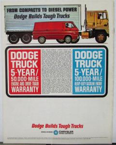 1964 1965 Dodge Med Tonnage Diesel Trucks PD PC 500 600 Sales Brochure 7 64