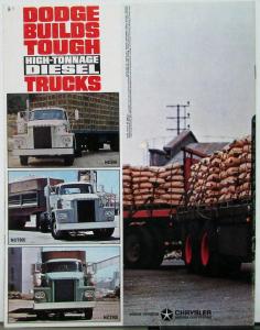 1964 Dodge High Tonnage Diesel Truck NC900 NCT800 NCT900 Sales Brochure Dtd 9 63