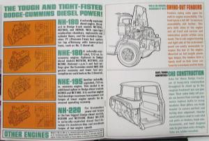 1964 Dodge High Tonnage Diesel Truck NC900 NCT800 NCT900 Sales Brochure Dtd 9 63