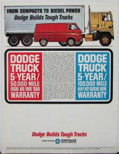 1964 1965 Dodge Med Ton Cab Fwd Truck Series C 500 600 700 Sales Brochure 7 64