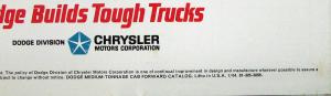 1964 1965 Dodge Med Ton Cab Fwd Truck Series C 500 600 700 Sales Brochure 7 64