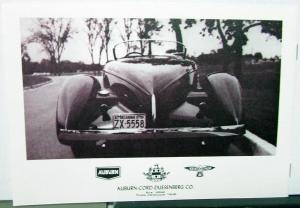 1960s 1970s Auburn Speedster Dealer Sales Set Model 866 Mailers Brochure