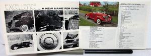 1960s 1970s Auburn Speedster Dealer Sales Set Model 866 Mailers Brochure