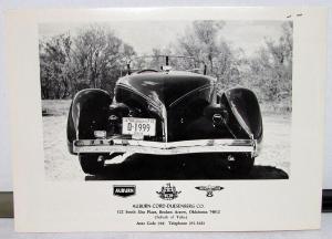 1960s 1970s Auburn Speedster Dealer Sales Set Model 866 Mailers Brochure