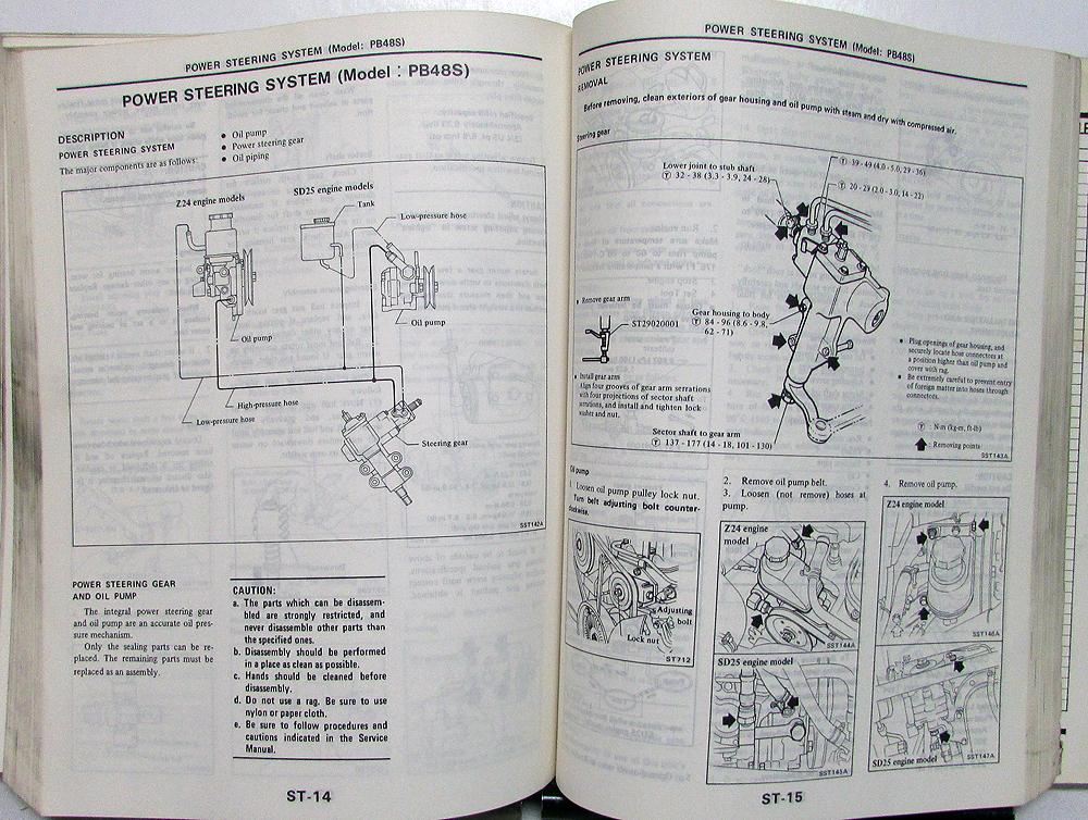 1984 Nissan Pick Up Shop Service Repair Maintenance Manual OEM 1st Revision