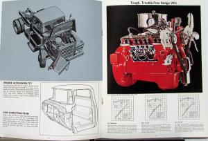 1965 Dodge Med Ton Cab Fwd Truck Series C 500 600 700 Sales Brochure Dtd 3 65