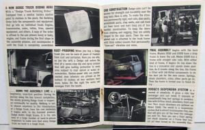 1963 Dodge D Series Pickup Truck Wagon Panel Sale Brochure Rev 11 62