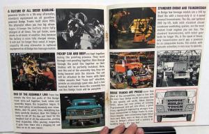 1963 Dodge D Series Pickup Truck Wagon Panel Sale Brochure Rev 11 62