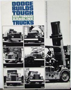 1963 Dodge Truck High Tonnage Gas Models C & CT Sales Brochure Dtd 9 62 Original