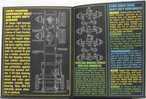 1963 Dodge Truck High Tonnage Gas Models C & CT Sales Brochure Dtd 9 62 Original