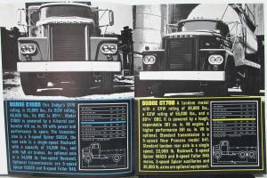 1964 Dodge High Ton Gas Truck C 800 - 1000 CT 700 - 900 Sales Brochure Rev 9 63