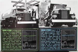 1964 Dodge High Ton Gas Truck C 800 - 1000 CT 700 - 900 Sales Brochure Rev 9 63