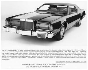 1974 Lincoln Continental Mark IV Press Photo with Text 0066