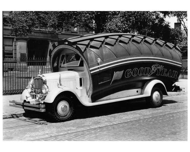 1932 White 1 Ton Truck Press Photo 0106 - Goodyear Tire Advertising
