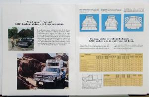 1971 GMC Pickup Suburban Panel Stake Cab Chassis 1500-3500 Truck Sales Brochure