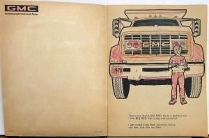 1970 GMC Big Red Dump Truck and Little Red Coloring Book Dealer Original Used