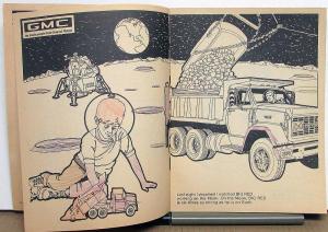 1970 GMC Big Red Dump Truck and Little Red Coloring Book Dealer Original Used