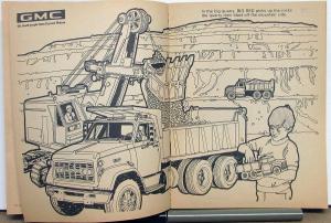 1970 GMC Big Red Dump Truck and Little Red Coloring Book Dealer Original Used