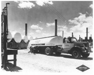1941 White Truck with Fruehauf Tanker Trailer Press Photo 0109 - Salt Creek