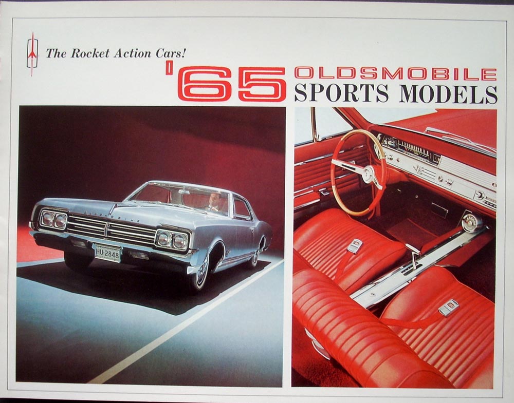 1965 Oldsmobile Sports Models Original Brochure Starfire Jetstar 442 F-85 Rocket