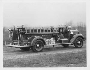 1937 Mack Fire Truck Press Photo 0248 - Engine No 1